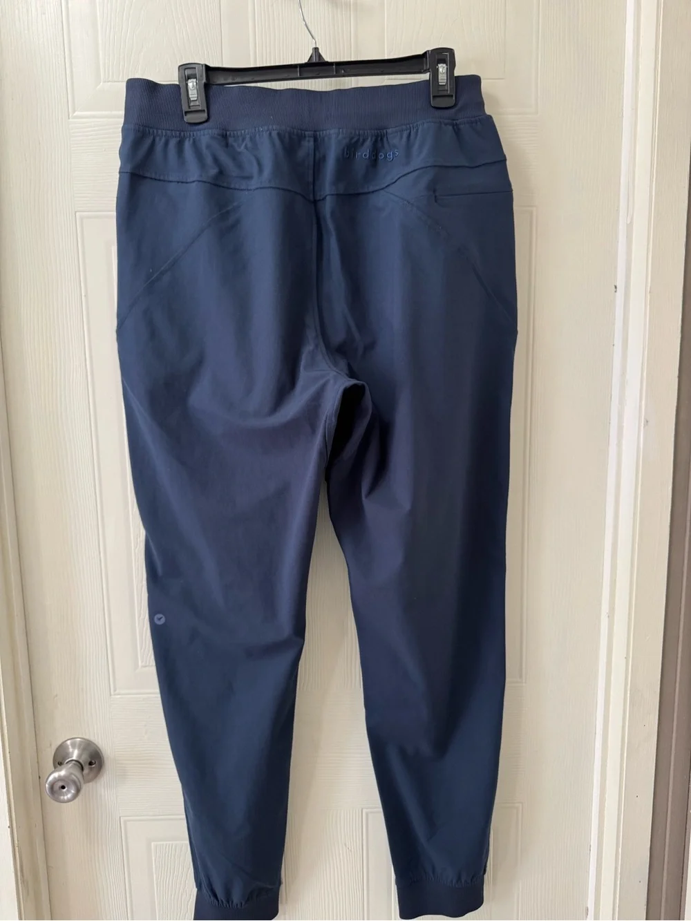 Birddogs Navy Drawstring Joggers with Lime Waistband Accent